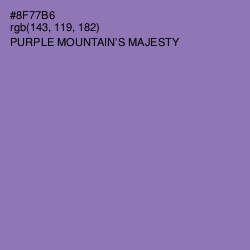 #8F77B6 - Purple Mountain's Majesty Color Image