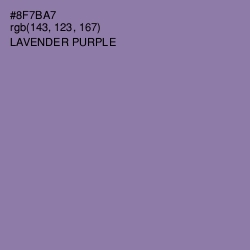 #8F7BA7 - Lavender Purple Color Image