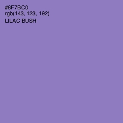 #8F7BC0 - Lilac Bush Color Image