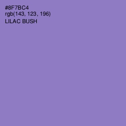 #8F7BC4 - Lilac Bush Color Image