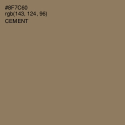 #8F7C60 - Cement Color Image