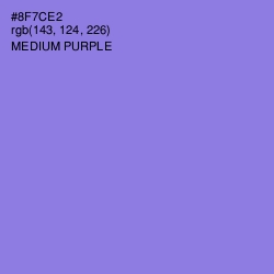 #8F7CE2 - Medium Purple Color Image