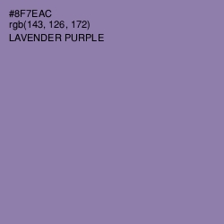 #8F7EAC - Lavender Purple Color Image