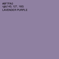 #8F7FA0 - Lavender Purple Color Image