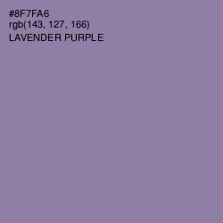 #8F7FA6 - Lavender Purple Color Image