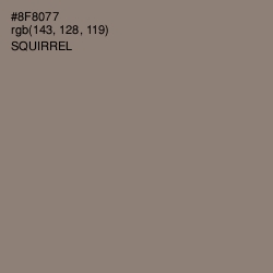 #8F8077 - Squirrel Color Image