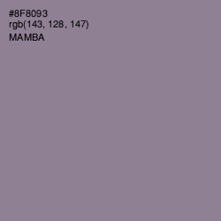 #8F8093 - Mamba Color Image
