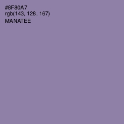#8F80A7 - Manatee Color Image