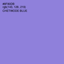 #8F80DB - Chetwode Blue Color Image