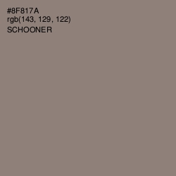 #8F817A - Schooner Color Image