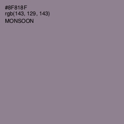 #8F818F - Monsoon Color Image