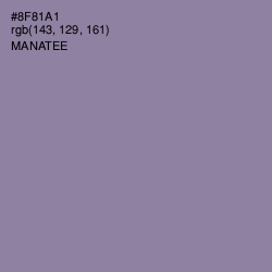 #8F81A1 - Manatee Color Image