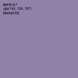 #8F81A7 - Manatee Color Image