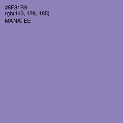 #8F81B9 - Manatee Color Image