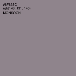 #8F838C - Monsoon Color Image