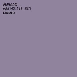 #8F839D - Mamba Color Image