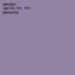 #8F83A1 - Manatee Color Image