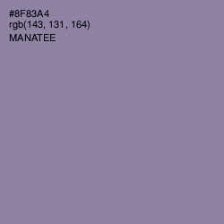 #8F83A4 - Manatee Color Image