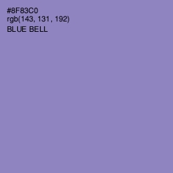 #8F83C0 - Blue Bell Color Image