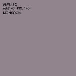 #8F848C - Monsoon Color Image