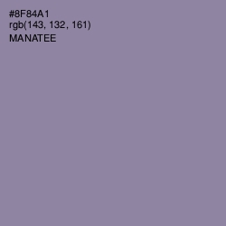 #8F84A1 - Manatee Color Image