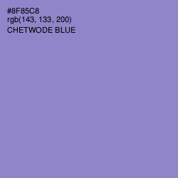 #8F85C8 - Chetwode Blue Color Image