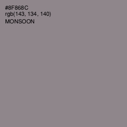 #8F868C - Monsoon Color Image