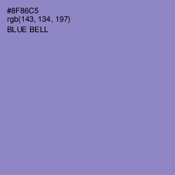 #8F86C5 - Blue Bell Color Image