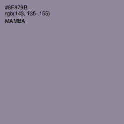 #8F879B - Mamba Color Image
