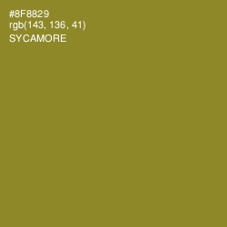 #8F8829 - Sycamore Color Image