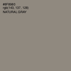 #8F8980 - Natural Gray Color Image