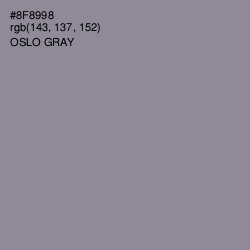 #8F8998 - Oslo Gray Color Image