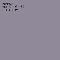 #8F899A - Oslo Gray Color Image