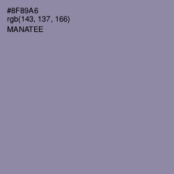 #8F89A6 - Manatee Color Image