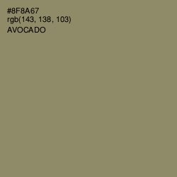 #8F8A67 - Avocado Color Image
