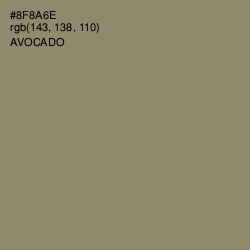 #8F8A6E - Avocado Color Image