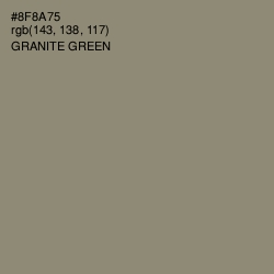 #8F8A75 - Granite Green Color Image