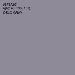 #8F8A97 - Oslo Gray Color Image