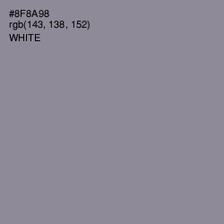 #8F8A98 - Oslo Gray Color Image