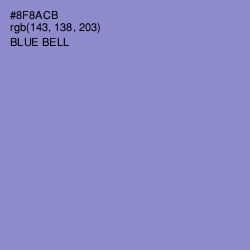 #8F8ACB - Blue Bell Color Image
