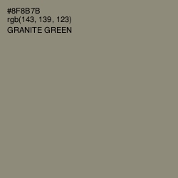 #8F8B7B - Granite Green Color Image