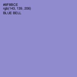 #8F8BCE - Blue Bell Color Image