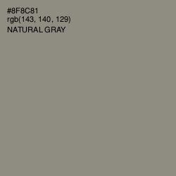 #8F8C81 - Natural Gray Color Image