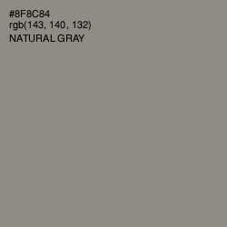 #8F8C84 - Natural Gray Color Image