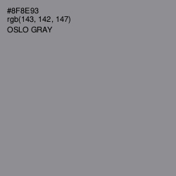 #8F8E93 - Oslo Gray Color Image