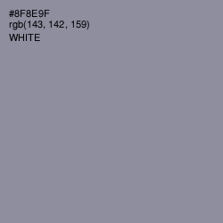 #8F8E9F - Oslo Gray Color Image