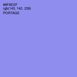 #8F8EEF - Portage Color Image
