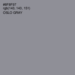 #8F8F97 - Oslo Gray Color Image