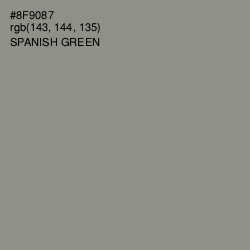 #8F9087 - Spanish Green Color Image