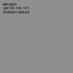 #8F908D - Spanish Green Color Image